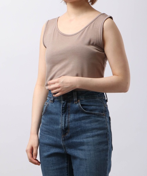 STYLE DELI｜ワキ汗取りカップ付きインナータンクトップ