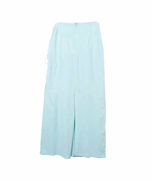 TheOpen Product(ザオープンプロダクト)の「THE OPEN PRODUCT RUCHED WRAP MAXI SKIRT GTO221SK002(スカート・レディース・ライトブルー・1)」の15枚目の写真