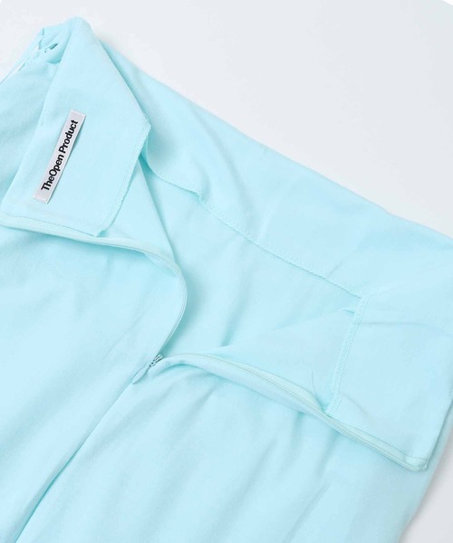 TheOpen Product(ザオープンプロダクト)の「THE OPEN PRODUCT RUCHED WRAP MAXI SKIRT GTO221SK002(スカート・レディース・ライトブルー・1)」の19枚目の写真