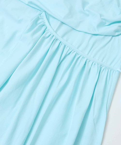 TheOpen Product(ザオープンプロダクト)の「THE OPEN PRODUCT RUCHED WRAP MAXI SKIRT GTO221SK002(スカート・レディース・ライトブルー・1)」の20枚目の写真