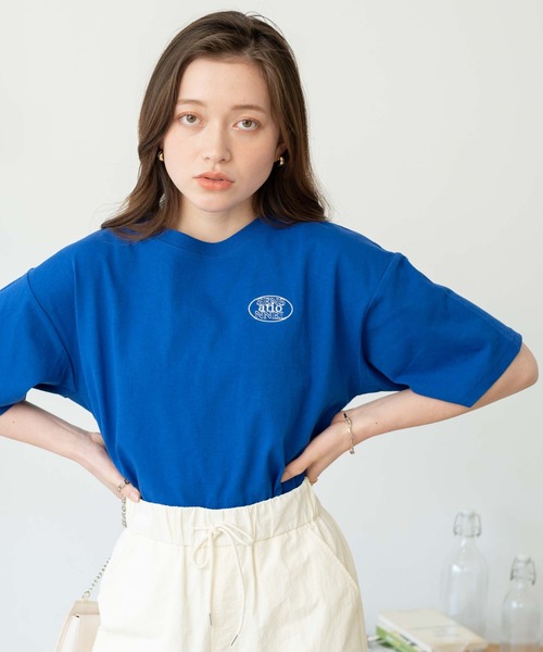 WEGO（ウィゴー）の「WEGO/グラフィックショートT（Tシャツ/カットソー・レディース・ダークグリーン/ブラック/ホワイト/ブルー/ブルー系その他/その他1/その他2/その他3/その他4/ホワイト系その他/ブラック系その他/杢グレー/その他5/オレンジ/その他7/オフホワイト/アイボリー/その他6/その他9/その他8/その他10/その他16/その他13/その他15/イエロー/その他17/その他12/サックスブルー/その他14・MEDIUM/SMALL）」の11枚目の写真