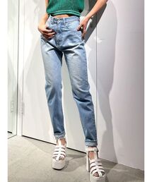 GYDA | H/W BACK LOGOペグトップデニムパンツ(デニムパンツ)