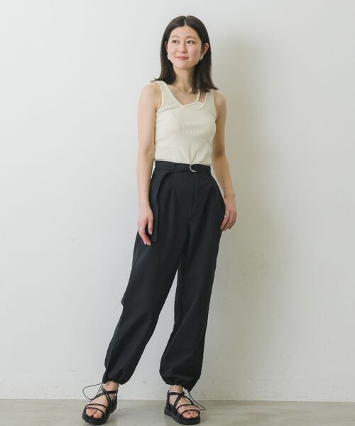 RETRO GIRL(レトロガール)の「裾ドロストナイロンPT(その他パンツ・レディース・ブラック/オフホワイト/ブルー/オレンジ/グリーン・FREE)」の13枚目の写真