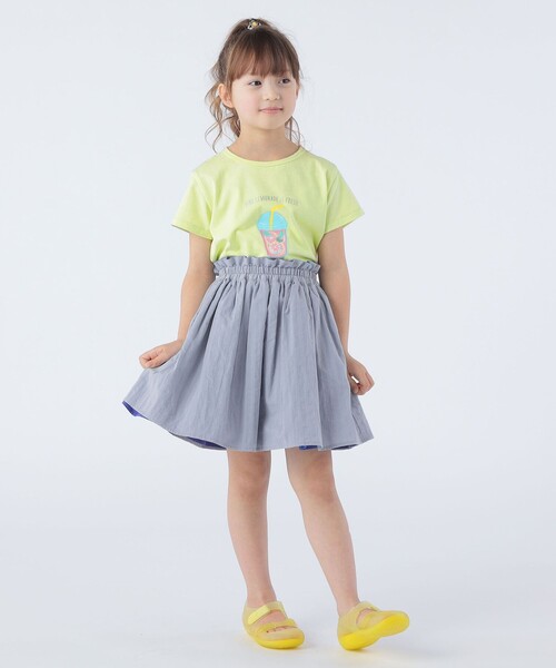 SHIPS（シップス）の「SHIPS KIDS:100～130cm / リバーシブル ギャザー スカート（スカート・キッズ・ブルー系その他/オレンジ系その他・100/120/110/130）」の8枚目の写真