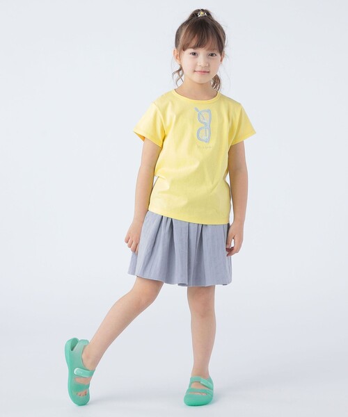 SHIPS（シップス）の「SHIPS KIDS:100～130cm / リバーシブル ギャザー スカート（スカート・キッズ・ブルー系その他/オレンジ系その他・100/120/110/130）」の4枚目の写真