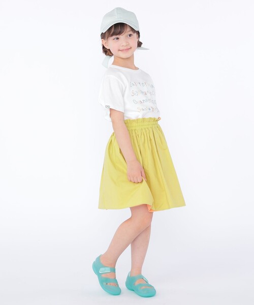 SHIPS（シップス）の「SHIPS KIDS:100～130cm / リバーシブル ギャザー スカート（スカート・キッズ・ブルー系その他/オレンジ系その他・100/120/110/130）」の3枚目の写真