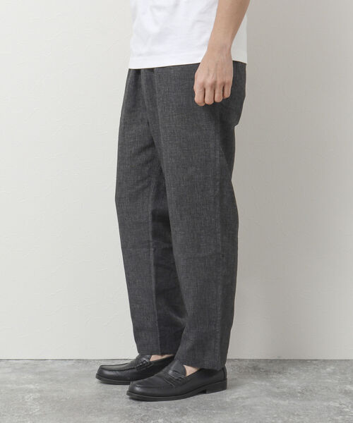NOLLEY'S goodman(ノーリーズグッドマン)の「リネン混イージーパンツ(その他パンツ・メンズ・アイボリー/オリーブ/ブラウン/チャコールグレー・S/M/L)」の1枚目の写真