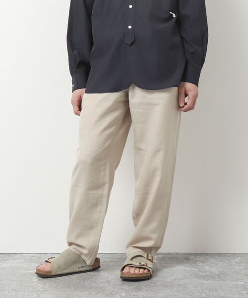 NOLLEY'S goodman(ノーリーズグッドマン)の「リネン混イージーパンツ(その他パンツ・メンズ・アイボリー/オリーブ/ブラウン/チャコールグレー・S/M/L)」の5枚目の写真