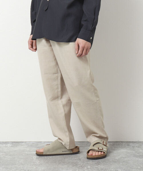 NOLLEY'S goodman(ノーリーズグッドマン)の「リネン混イージーパンツ(その他パンツ・メンズ・アイボリー/オリーブ/ブラウン/チャコールグレー・S/M/L)」の6枚目の写真