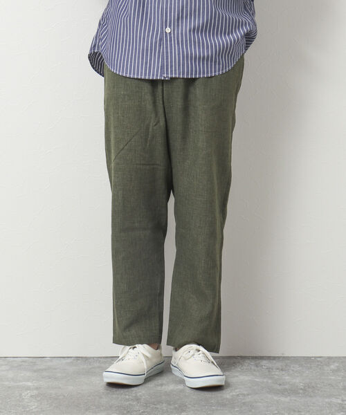 NOLLEY'S goodman(ノーリーズグッドマン)の「リネン混イージーパンツ(その他パンツ・メンズ・アイボリー/オリーブ/ブラウン/チャコールグレー・S/M/L)」の12枚目の写真