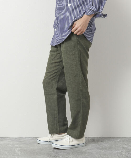NOLLEY'S goodman(ノーリーズグッドマン)の「リネン混イージーパンツ(その他パンツ・メンズ・アイボリー/オリーブ/ブラウン/チャコールグレー・S/M/L)」の14枚目の写真