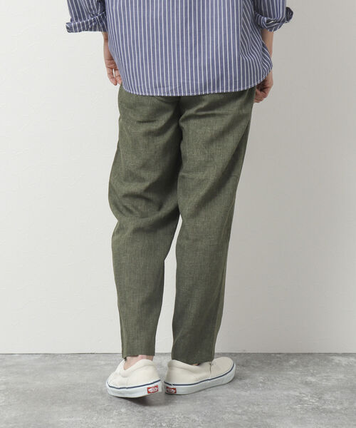 NOLLEY'S goodman(ノーリーズグッドマン)の「リネン混イージーパンツ(その他パンツ・メンズ・アイボリー/オリーブ/ブラウン/チャコールグレー・S/M/L)」の15枚目の写真