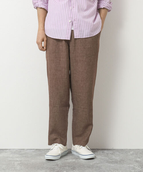 NOLLEY'S goodman(ノーリーズグッドマン)の「リネン混イージーパンツ(その他パンツ・メンズ・アイボリー/オリーブ/ブラウン/チャコールグレー・S/M/L)」の20枚目の写真