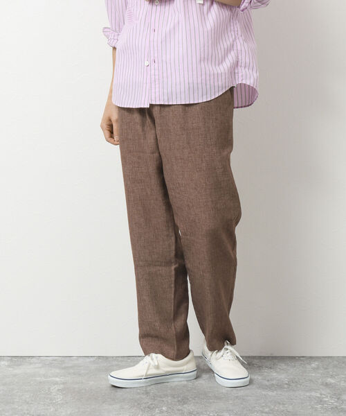 NOLLEY'S goodman(ノーリーズグッドマン)の「リネン混イージーパンツ(その他パンツ・メンズ・アイボリー/オリーブ/ブラウン/チャコールグレー・S/M/L)」の21枚目の写真