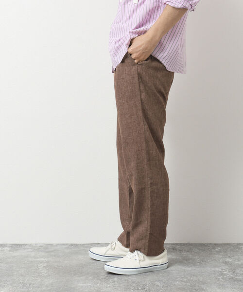 NOLLEY'S goodman(ノーリーズグッドマン)の「リネン混イージーパンツ(その他パンツ・メンズ・アイボリー/オリーブ/ブラウン/チャコールグレー・S/M/L)」の22枚目の写真