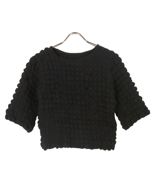 KOBE LETTUCE(コウベレタス)の「ポップコーンショートスリーブプルオーバー(その他トップス・レディース・ブラック/チェック/イエロー/オフホワイト/イエロー系その他・FREE)」の3枚目の写真