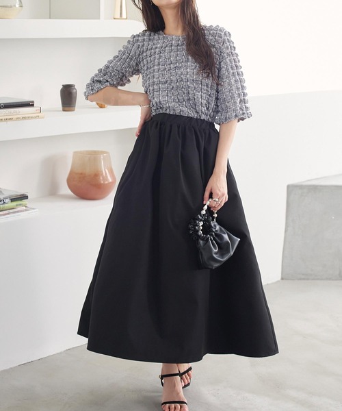 KOBE LETTUCE(コウベレタス)の「ポップコーンショートスリーブプルオーバー(その他トップス・レディース・ブラック/チェック/イエロー/オフホワイト/イエロー系その他・FREE)」の9枚目の写真