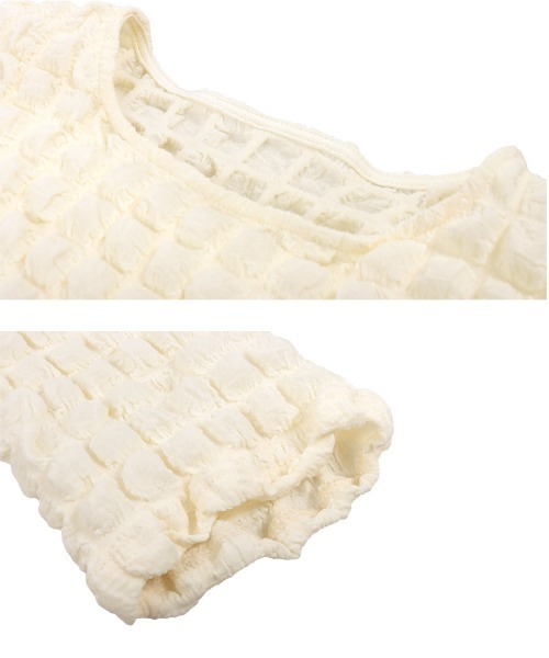 KOBE LETTUCE(コウベレタス)の「ポップコーンショートスリーブプルオーバー(その他トップス・レディース・ブラック/チェック/イエロー/オフホワイト/イエロー系その他・FREE)」の13枚目の写真