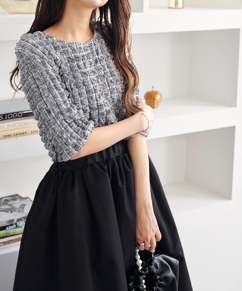 KOBE LETTUCE(コウベレタス)の「ポップコーンショートスリーブプルオーバー(その他トップス・レディース・ブラック/チェック/イエロー/オフホワイト/イエロー系その他・FREE)」の11枚目の写真