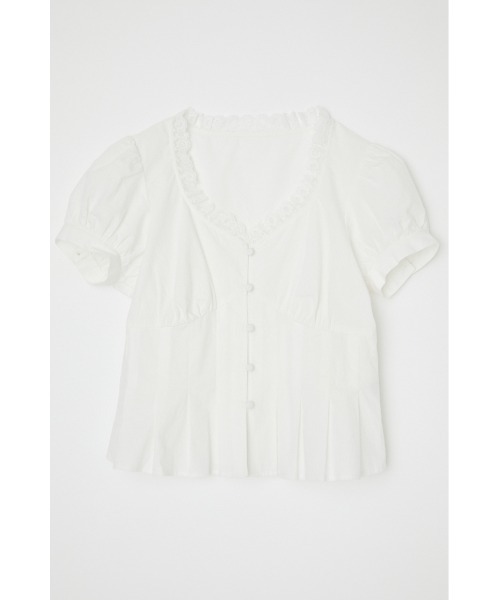 LAGUA GEM（ラグアジェム）の「LACE TUCK PUFF トップス（シャツ/ブラウス・レディース・ブラック/ホワイト・FREE）」の13枚目の写真