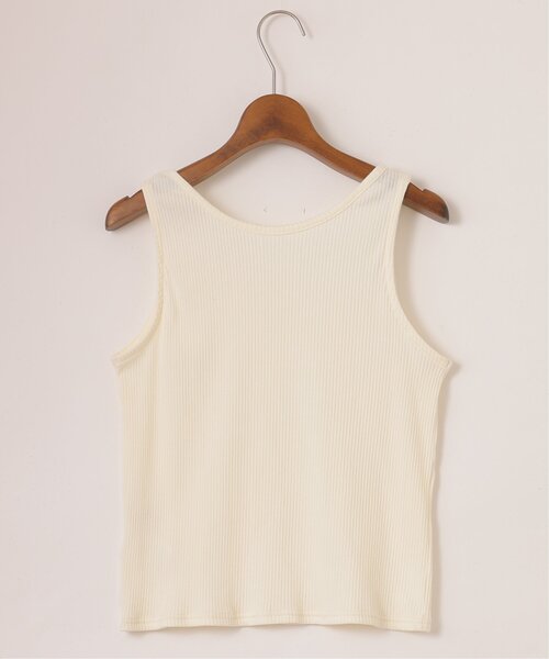 DOUBLE NAME(ダブルネーム)の「前後2WAYフライスリブタンクトップ(タンクトップ・レディース・グリーン/オフホワイト/ブラック・FREE)」の20枚目の写真