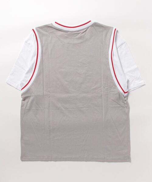 HOOK（フック）の「HOOK -original- アメカジバスケットユニフォーム風ドッキング半袖TEE (SS)（Tシャツ/カットソー・メンズ・グレー/ブルー/グリーン/ブラック・XXL/M/XL/L）」の21枚目の写真