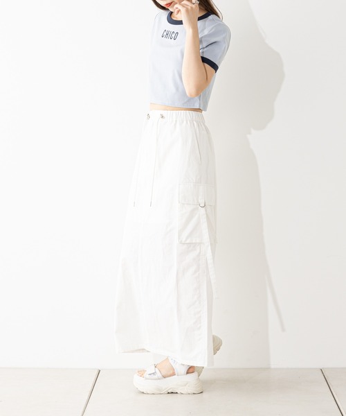 Chico（チコ）の「カーゴロングスカート（スカート・レディース・ベージュ/ブラック/アイボリー・FREE）」の9枚目の写真