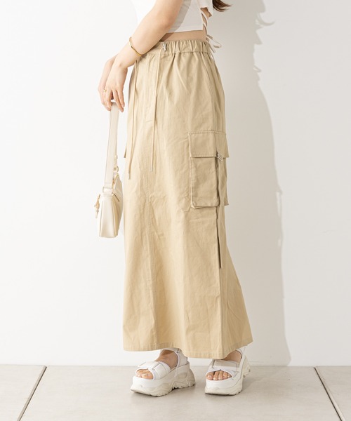 Chico（チコ）の「カーゴロングスカート（スカート・レディース・ベージュ/ブラック/アイボリー・FREE）」の10枚目の写真