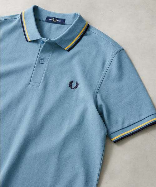 FRED PERRY（フレッドペリー）の「【FRED PERRY / フレッドペリー】M3600 TWIN TIPPED（ポロシャツ・メンズ・アイボリー/サックスブルー/ボルドー/ネイビー/ブラック・LARGE/MEDIUM）」の4枚目の写真