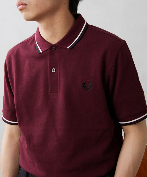 FRED PERRY（フレッドペリー）の「【FRED PERRY / フレッドペリー】M3600 TWIN TIPPED（ポロシャツ・メンズ・アイボリー/サックスブルー/ボルドー/ネイビー/ブラック・LARGE/MEDIUM）」の5枚目の写真