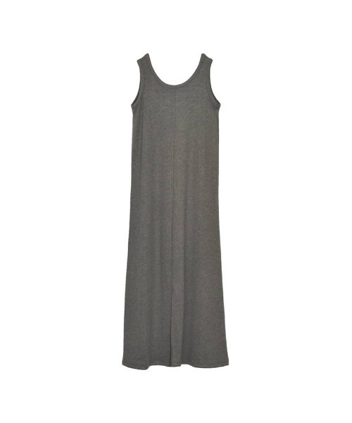 Re:EDIT（リエディ）の「[新色追加][低身長/高身長サイズ有][洗濯機で洗える]前後2WAYリブカットソーノースリーブワンピース（ワンピース・レディース・ブラック/チャコールグレー/ネイビー/ブラウン・SHORT/MEDIUM/TALL/LARGE）」の5枚目の写真
