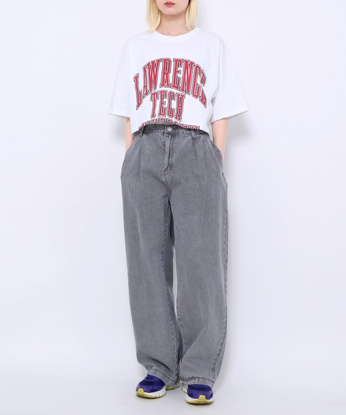 WOND（ウォンド）の「タック入りデニムパンツ（デニムパンツ・レディース・ブラック/グレー/ブルー系その他・MEDIUM/LARGE）」の15枚目の写真