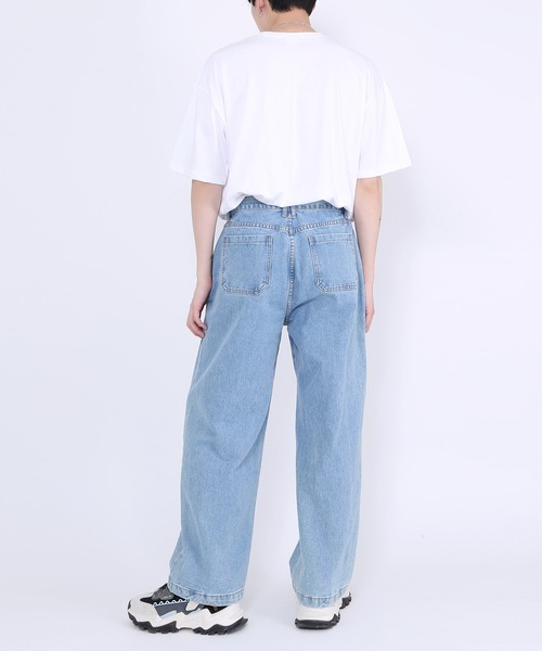 WOND（ウォンド）の「タック入りデニムパンツ（デニムパンツ・レディース・ブラック/グレー/ブルー系その他・MEDIUM/LARGE）」の7枚目の写真