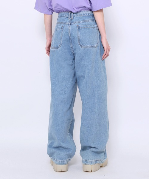 WOND（ウォンド）の「タック入りデニムパンツ（デニムパンツ・レディース・ブラック/グレー/ブルー系その他・MEDIUM/LARGE）」の16枚目の写真