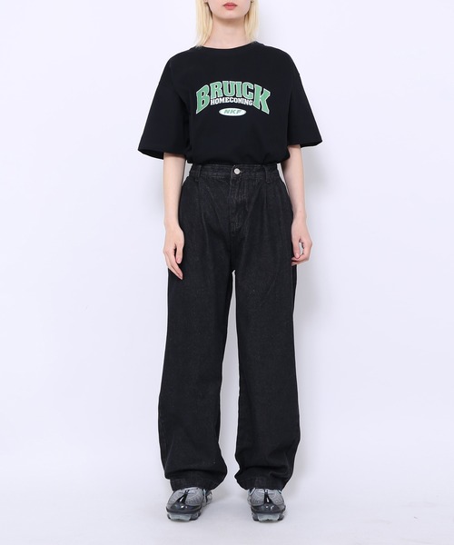 WOND（ウォンド）の「タック入りデニムパンツ（デニムパンツ・レディース・ブラック/グレー/ブルー系その他・MEDIUM/LARGE）」の12枚目の写真