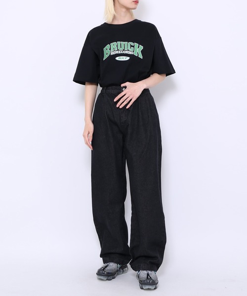 WOND（ウォンド）の「タック入りデニムパンツ（デニムパンツ・レディース・ブラック/グレー/ブルー系その他・MEDIUM/LARGE）」の8枚目の写真