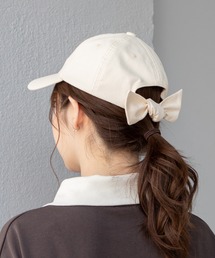 バックリボンキャップ