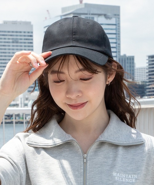 Honeys(ハニーズ)の「バックリボンキャップ(キャップ・レディース・ホワイト/ライトベージュ/ブラック/パープル系その他/ブラウン/ベージュ/ボルドー・FREE/M/S)」の9枚目の写真