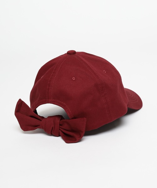 Honeys(ハニーズ)の「バックリボンキャップ(キャップ・レディース・ホワイト/ライトベージュ/ブラック/パープル系その他/ブラウン/ベージュ/ボルドー・FREE/M/S)」の16枚目の写真