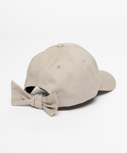 Honeys(ハニーズ)の「バックリボンキャップ(キャップ・レディース・ホワイト/ライトベージュ/ブラック/パープル系その他/ブラウン/ベージュ/ボルドー・FREE/M/S)」の18枚目の写真