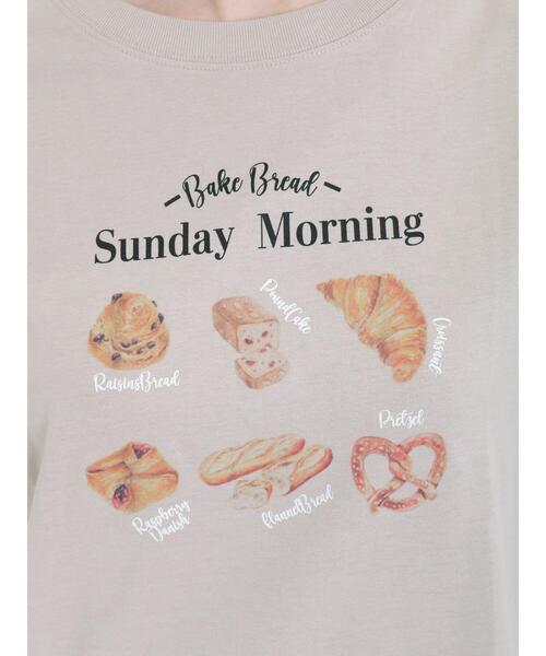 Samansa Mos2(サマンサ モスモス)の「◎フォトプリントTシャツ(Tシャツ/カットソー・レディース・オフホワイト/ベージュ/ネイビー/グレー・F)」の16枚目の写真