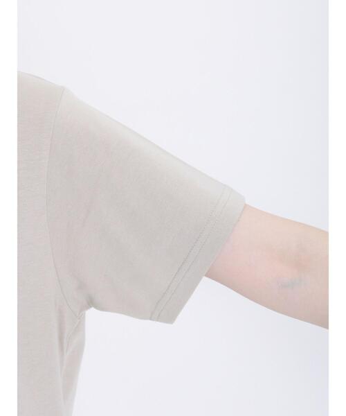 Samansa Mos2(サマンサ モスモス)の「◎フォトプリントTシャツ(Tシャツ/カットソー・レディース・オフホワイト/ベージュ/ネイビー/グレー・F)」の7枚目の写真