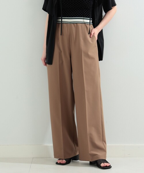 Ray BEAMS(レイビームス)の「Ray BEAMS / ゴムベルト ワイド パンツ(その他パンツ・レディース・ベージュ/ライトグレー・0/1)」の18枚目の写真