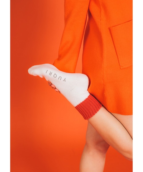 YUQRI（ユクリ）の「【YUQRI】comfy pile double rib（ソックス/靴下・メンズ・グレー/ホワイト/グリーン/サックスブルー/グレー系その他2/ブラック系その他3/ブルー/パープル/オレンジ系その他2/イエロー/ホワイト系その他3/ブラック/イエロー系その他3/グリーン系その他3/ベージュ/パープル系その他3/サックスブルー系3/オレンジ・S/M）」の18枚目の写真