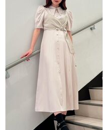 EATME | ビスチェ付きシャツカラーワンピース(ワンピース)