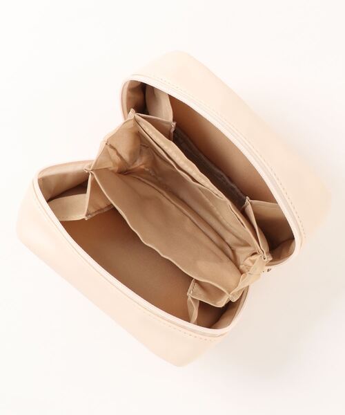 LA VORAGINE(ラ ヴォラジネ)の「マルチトラベルメイクポーチ(ポーチ・レディース・ライトベージュ/ピンク/シルバー・FREE)」の5枚目の写真