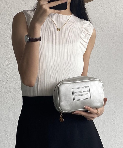 LA VORAGINE(ラ ヴォラジネ)の「マルチトラベルメイクポーチ(ポーチ・レディース・ライトベージュ/ピンク/シルバー・FREE)」の22枚目の写真