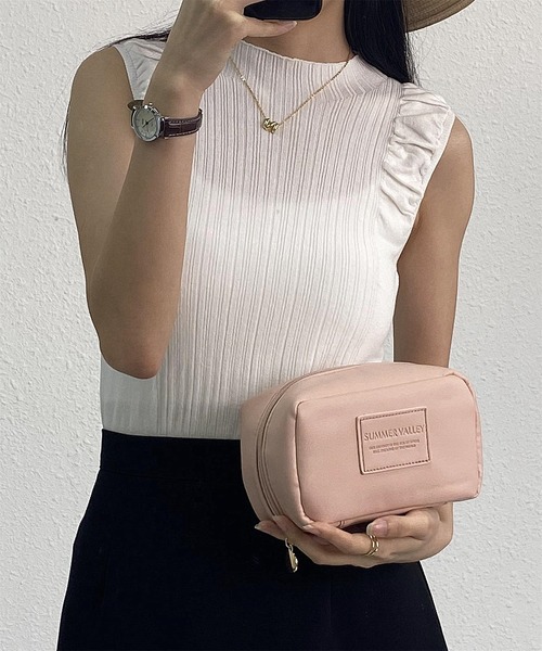 LA VORAGINE(ラ ヴォラジネ)の「マルチトラベルメイクポーチ(ポーチ・レディース・ライトベージュ/ピンク/シルバー・FREE)」の20枚目の写真