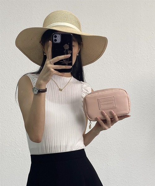 LA VORAGINE(ラ ヴォラジネ)の「マルチトラベルメイクポーチ(ポーチ・レディース・ライトベージュ/ピンク/シルバー・FREE)」の18枚目の写真