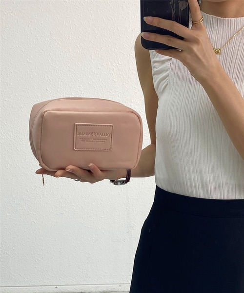 LA VORAGINE(ラ ヴォラジネ)の「マルチトラベルメイクポーチ(ポーチ・レディース・ライトベージュ/ピンク/シルバー・FREE)」の16枚目の写真